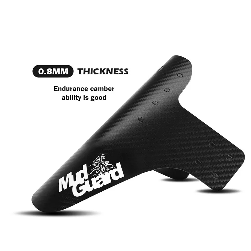 Bike Fender Set - 1/2Pcs Carbon Pattern Bicycle Fender Portable