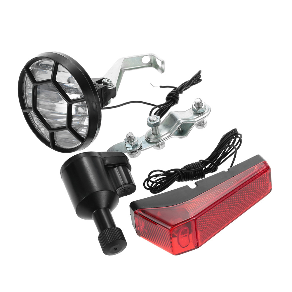 Bike Dynamo Light - Lights Set Kit Bike Safety Front