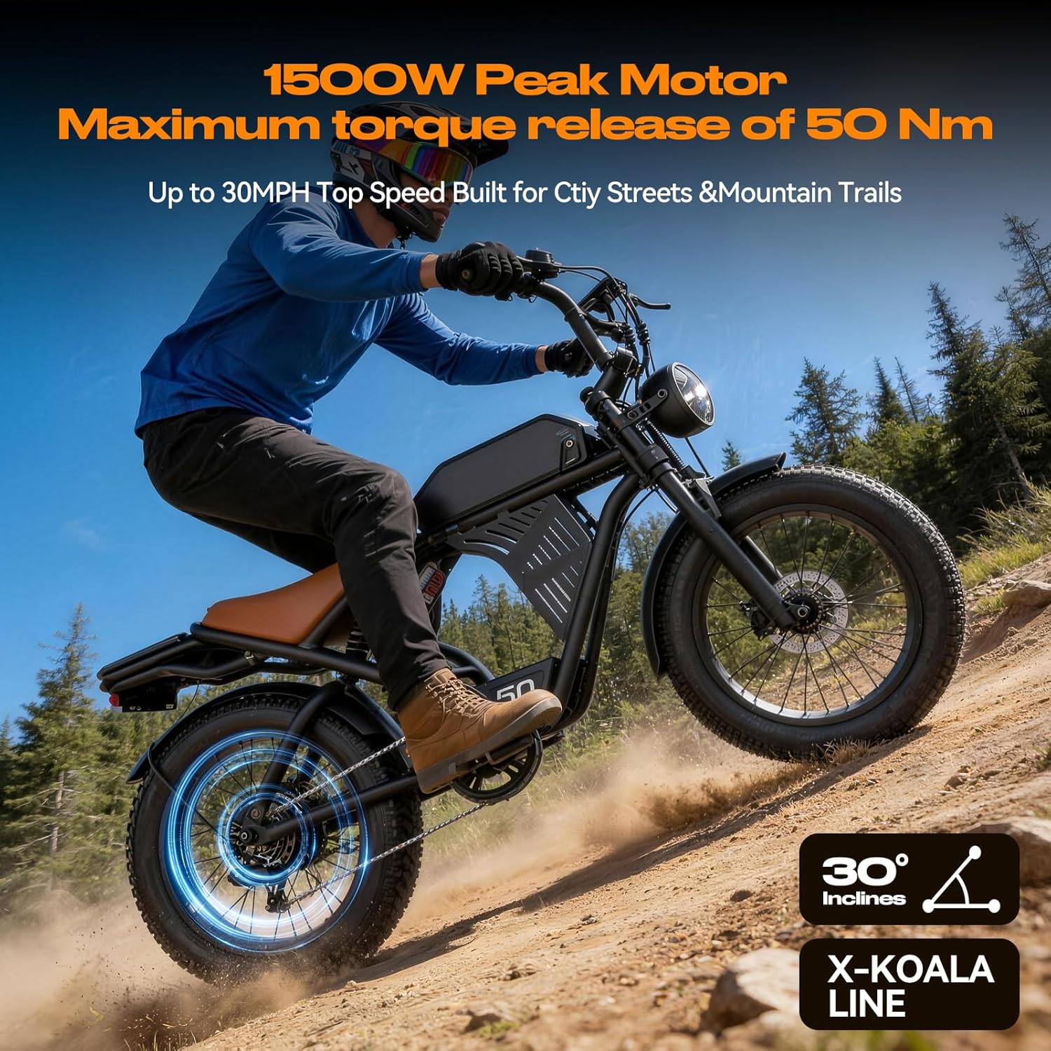 2500W Peak Electric Dirt Bike  - огляд і ціна Road Bike Tire