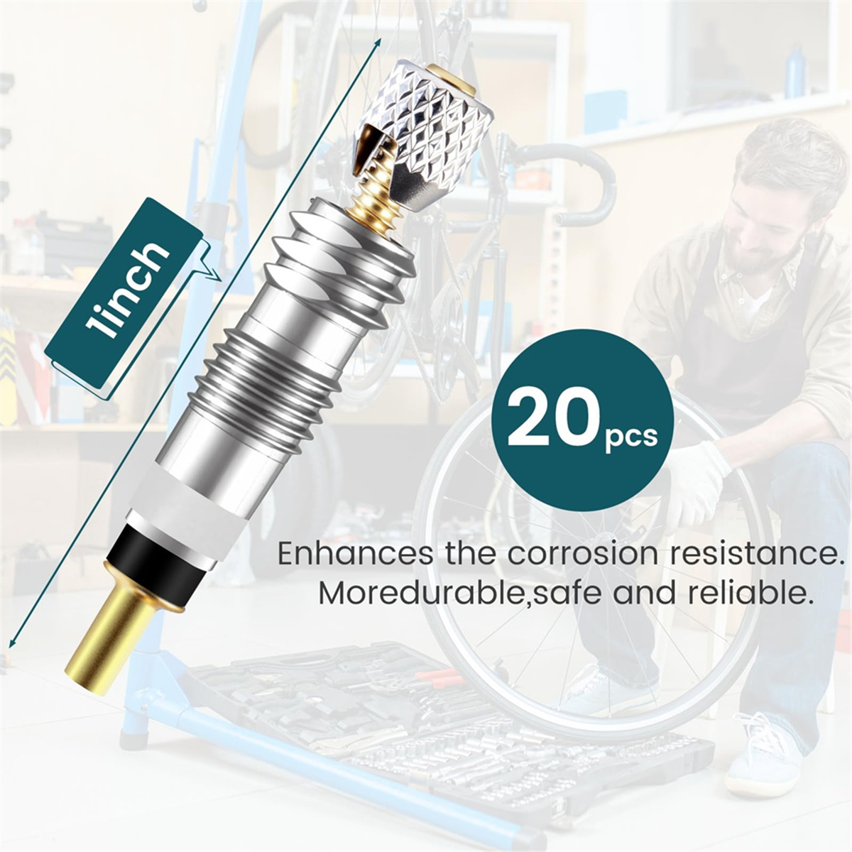 AA25 20Pcs Professional Brass  - огляд і ціна Road Bike Tire