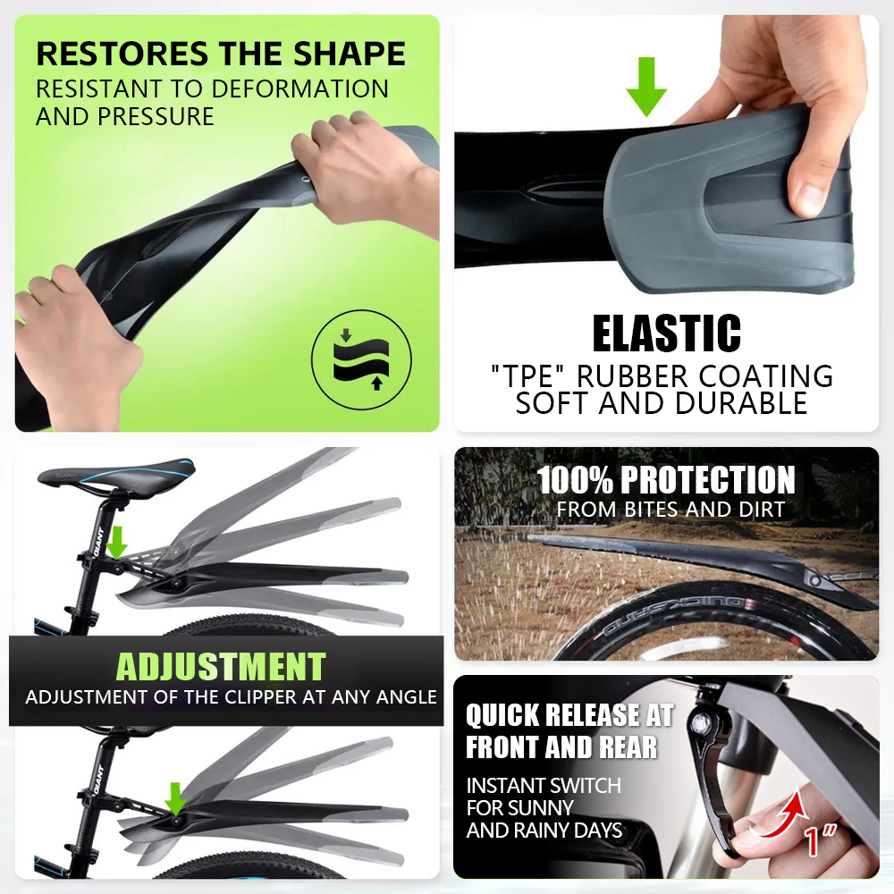 RBRL MTB Bicycle Mudguard Quic - огляд і ціна Bike Fender Set