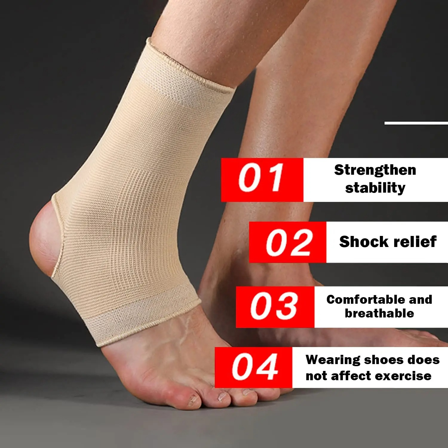 1pc Skin Color Sports Ankle Su - огляд і ціна Cycling Gear Usa