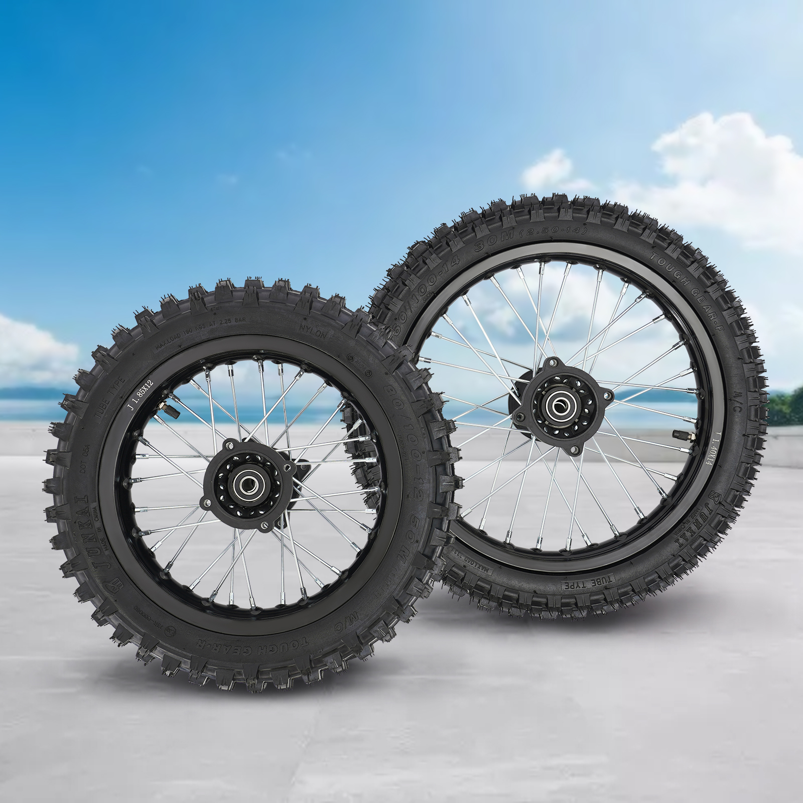 Front&Rear Wheel Set, 80/100-1 - огляд і ціна Road Bike Tire