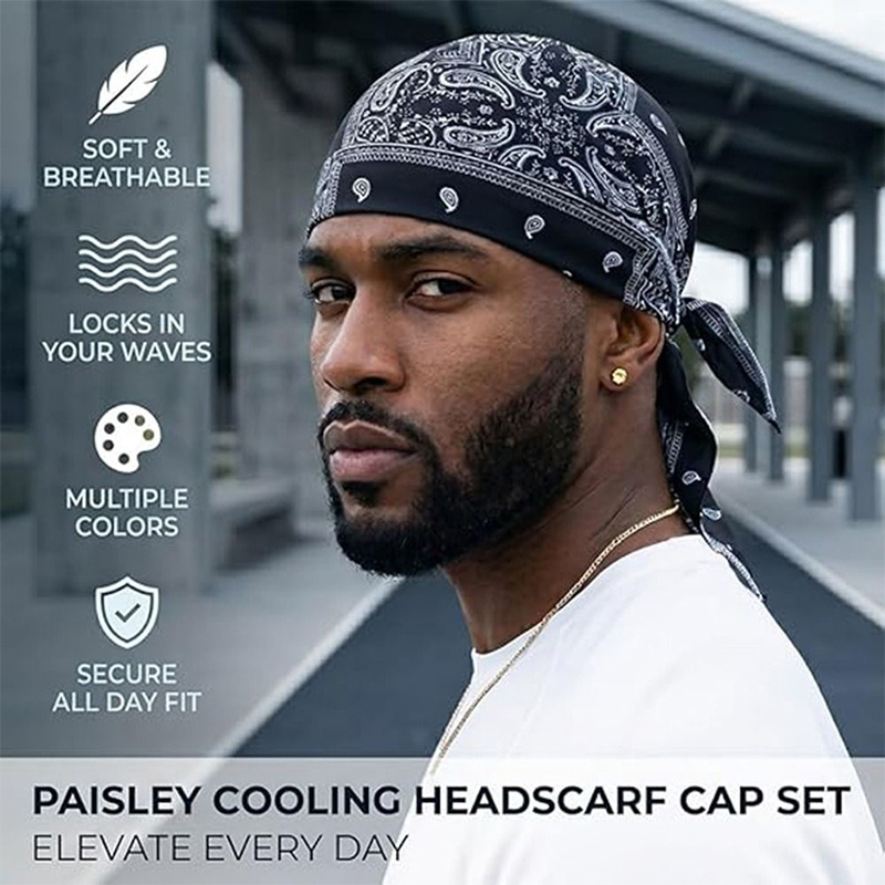 Paisley Print Pirate Head Wrap - огляд і ціна Cycling Gear And Accessories