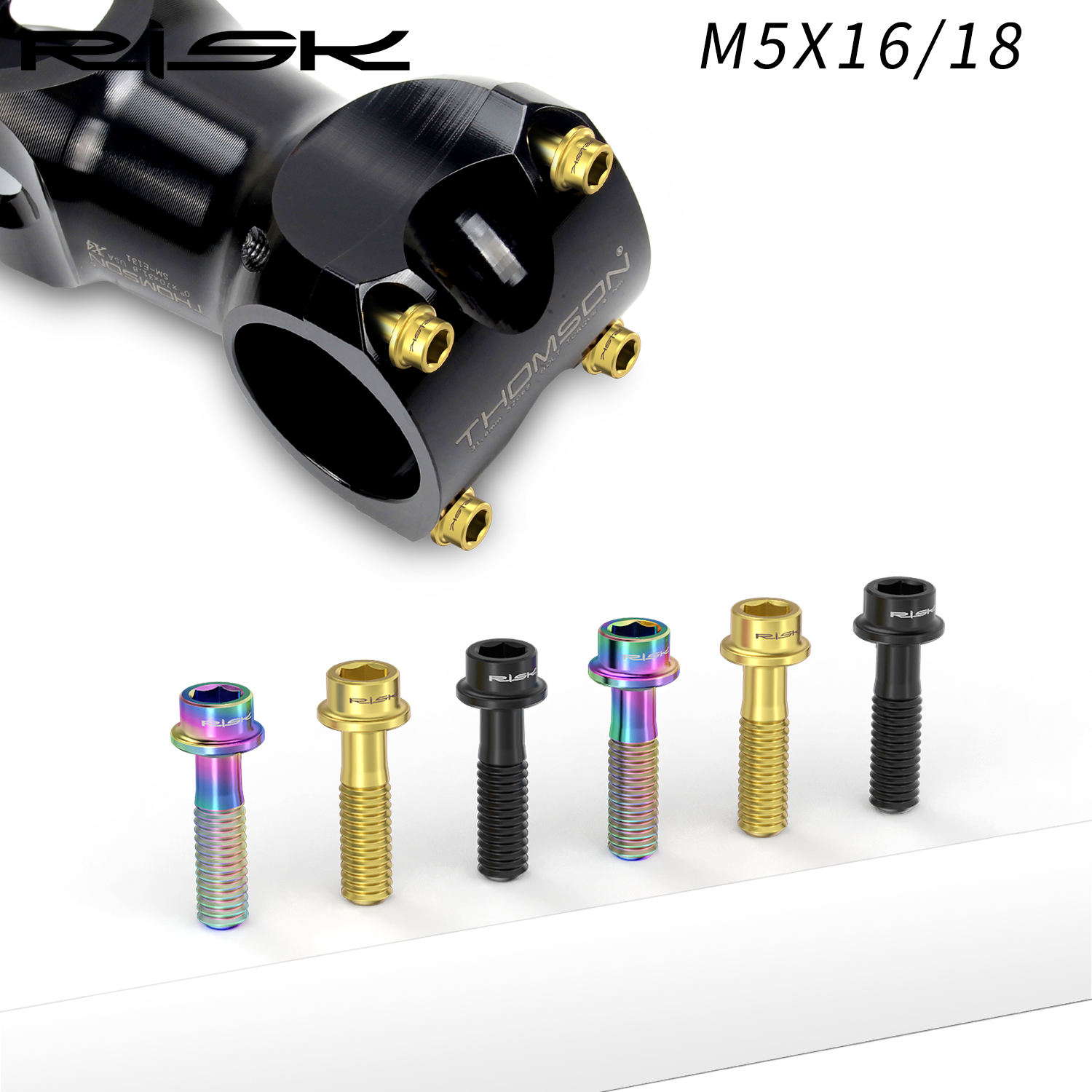 RISK Titanium Stem Bolts 6PCS  - огляд і ціна Xc Mtb Gear