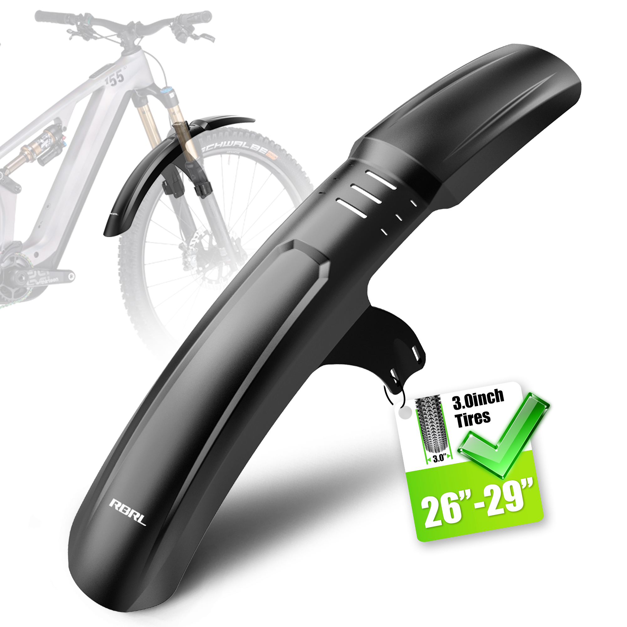 RBRL MTB Front Mudguard Velcro - огляд і ціна Bike Fender Set